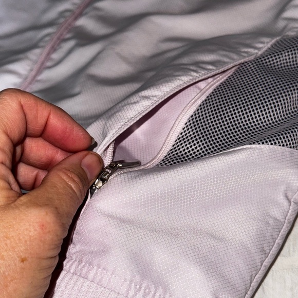 Lacoste pink track jacket woman’s UK 10 US 6 vintage mesh side detail - Picture 5 of 11